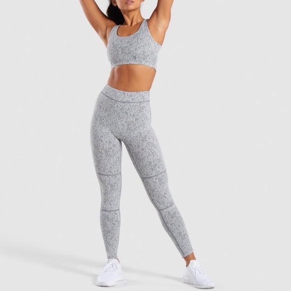 Gymshark Fleur Texture Leggings - Picture 3 of 8